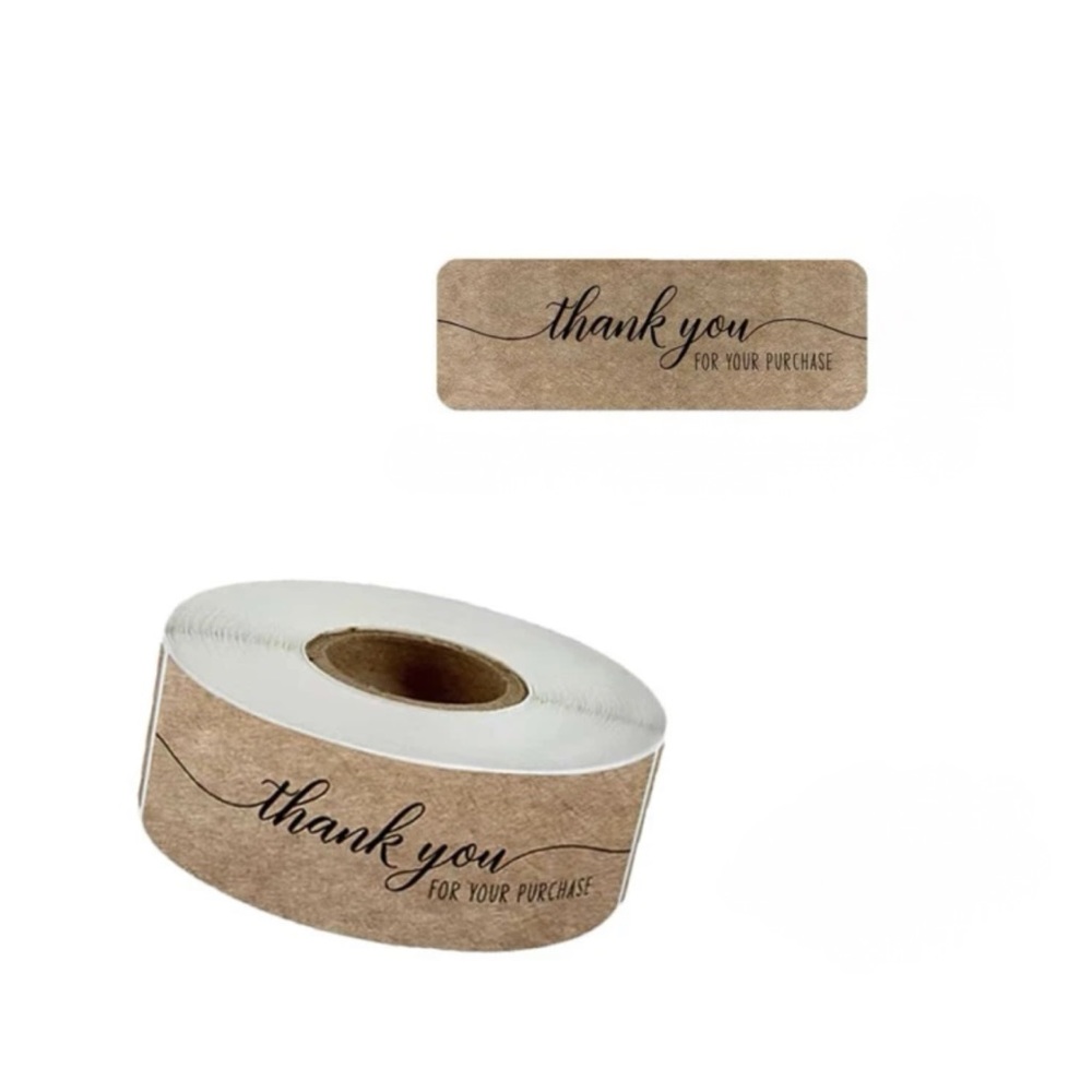 (120) Horizontal Thank You For Your Purchase Sticker